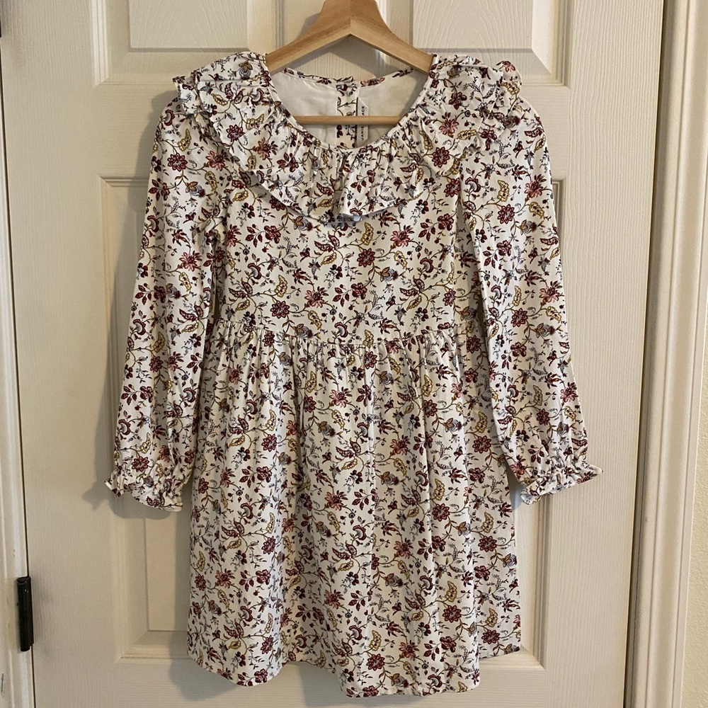 Janie and Jack Floral Dress with Ruffle Detail